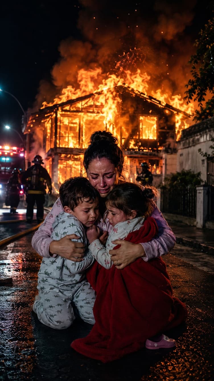 DEPOIS QUE NOSSA CASA PEGOU FOGO ÀS 2 DA MANHÃ, MEUS PAIS SE RECUSARAM A ACOLHER SEUS NETOS GÊMEOS DE 4 ANOS. "SUA IRMÃ NUNCA TEM ESSAS CRISES. ELA MORA EM UMA CASA À PROVA DE FOGO"