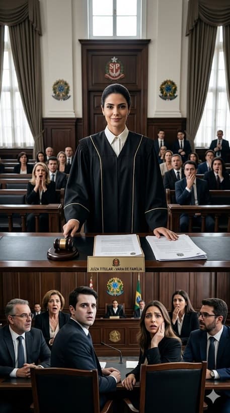 “Ela me deu um tapa na porta do tribunal… e meu marido disse ‘você mereceu’. Cinco minutos depois, eu entrei — e me tornei quem decidiria o destino deles.”