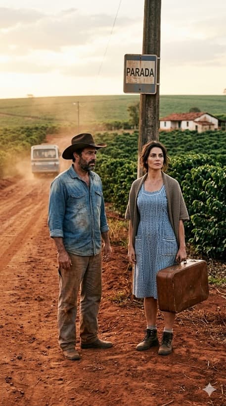 “Aos 42 anos, vivendo sozinho numa fazenda de café… encomendei uma ‘noiva por correspondência’ só para fugir da solidão — mas a mulher que desceu do ônibus naquele dia me fez perceber que eu cometi o maior erro da minha vida.”