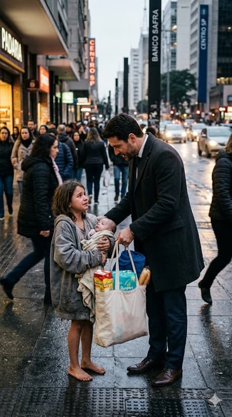 “MENINA DE RUA PEDIU UMA CAIXA DE LEITE PARA O IRMÃO… 20 ANOS DEPOIS, O BILIONÁRIO BRASILEIRO CHOROU AO REENCONTRAR A ‘DÍVIDA’ QUE NUNCA ESQUECEU”