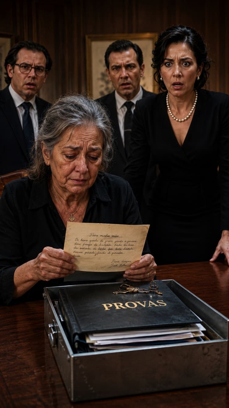 “Antes Mesmo Das Flores Do Funeral Do Meu Filho Murcharem, Minha Nora Jogou Minhas Malas Na Calçada — Mas Durante A Leitura Do Testamento, Quando O Advogado Abriu Uma Carta Secreta Que Meu Filho Escondeu Meses Antes De Morrer, O Rosto Dela Perdeu Toda A Cor…” ⚖️💔